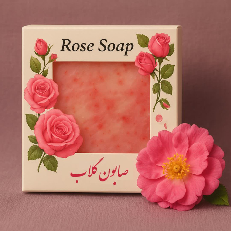 صابون گلاب نرم کنندہ وسفیدکنندہ