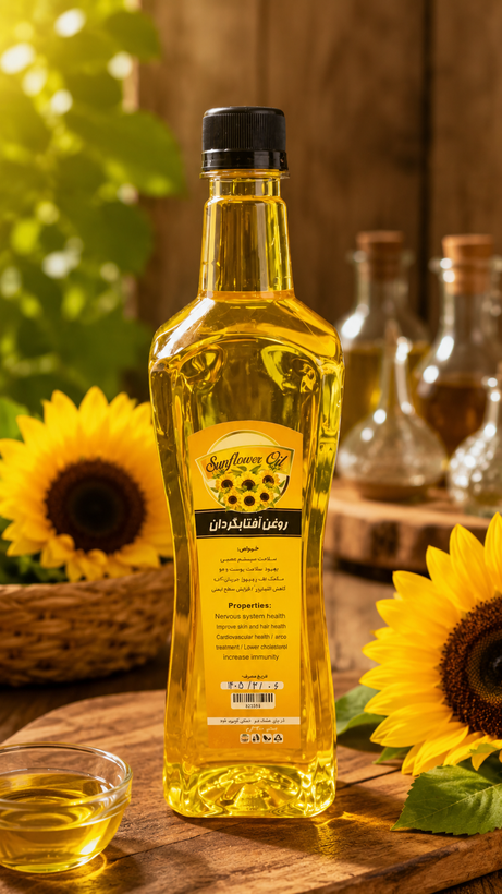 روغن آفتابگردان طبیعی واصل