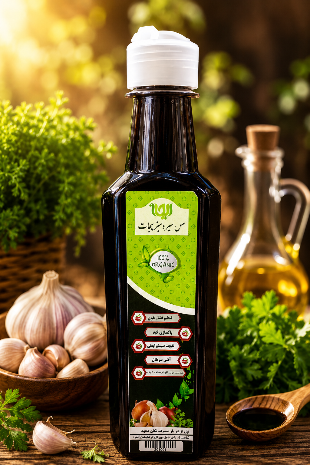 سس سیروسبزیجات بارب انار کاملاً ارگانیک