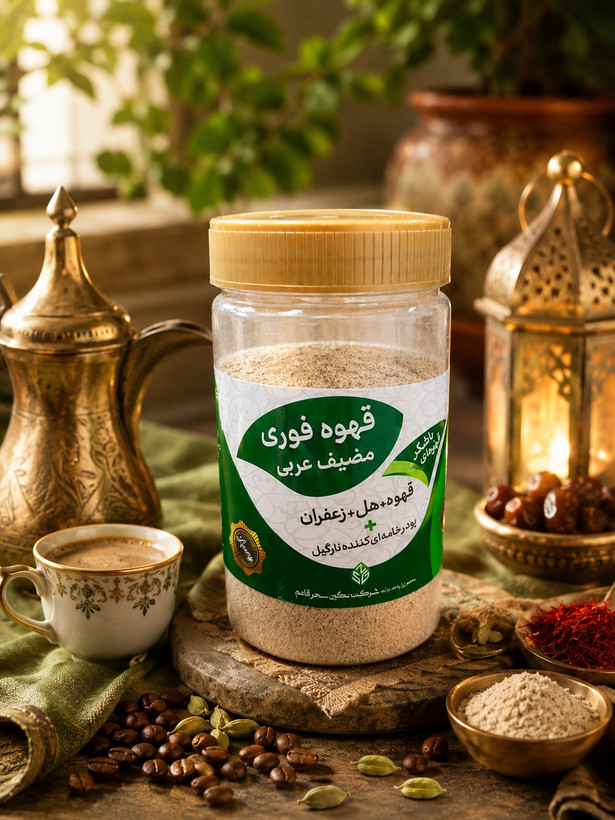 قهوه مضیف عربی کاملا طبیعی باشکرنیشکر
