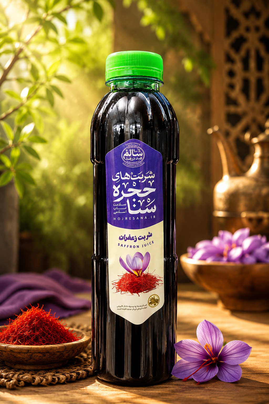 شربت زعفران تھیه شده باشکرنیشکر