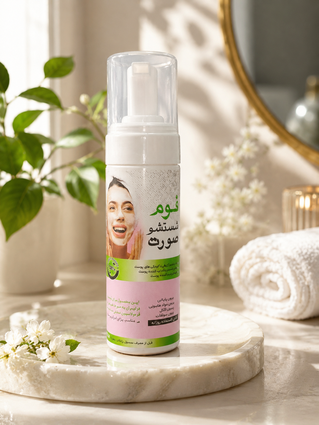 فوم شستشو کاملاً گیاهی
