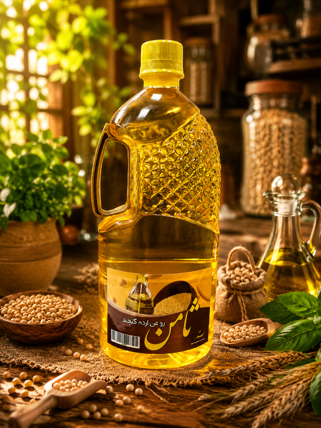 روغن ارده کنجد 1200گرمی مخصوص پخت وپز وسرخ کردنی